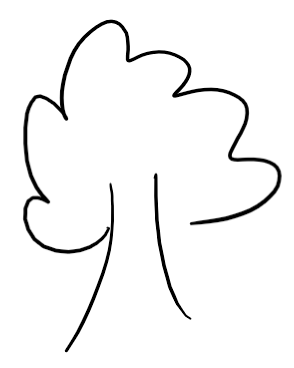 A drawing of an actual, non-graph tree.